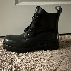 Bottega Veneta Rubber Combat Boots Size EU 42